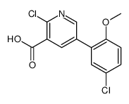 2-chloro-5-(5-chloro-2-methoxyphenyl)pyridine-3-carboxylic acid Structure