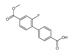 4-(2-fluoro-4-methoxycarbonylphenyl)benzoic acid Structure