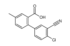 2-(4-chloro-3-cyanophenyl)-5-methylbenzoic acid结构式