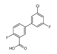 5-(3-chloro-5-fluorophenyl)-2-fluorobenzoic acid Structure