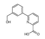6-[3-(Hydroxymethyl)phenyl]-2-pyridinecarboxylic acid Structure