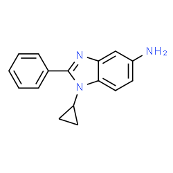 1-cyclopropyl-2-phenyl-1H-benzo[d]iMidazol-5-aMine结构式