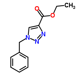 Ethyl 1-benzyl-1H-1,2,3-triazole-4-carboxylate结构式