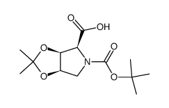 7-tert-butyl 6-hydrogen (1R,5S,6S)-3,3-dimethyl-2,4-dioxa-7-azabicyclo[3.3.0]octane-6,7-dicarboxylate Structure