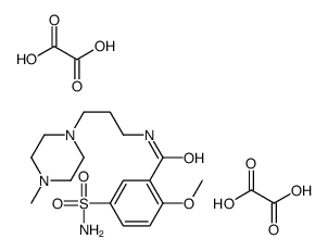 2-methoxy-N-[3-(4-methylpiperazin-1-yl)propyl]-5-sulfamoylbenzamide,oxalic acid结构式