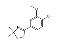 2-(4-chloro-3-methoxyphenyl)-4,4-dimethyl-2-oxazoline结构式