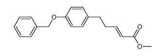 methyl (E)-5-(4-(benzyloxy)phenyl)pent-2-enoate结构式