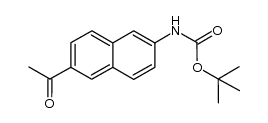 tert-butyl 6-Acetylnaphthalen-2-ylcarbamate Structure