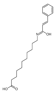11-(3-phenylprop-2-enoylamino)undecanoic acid Structure