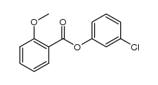 3-chlorophenyl 2-methoxybenzoate Structure