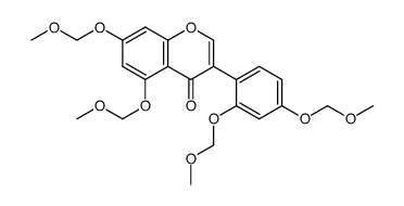 2',4',5,7-tetramethoxymethoxyisoflavone结构式