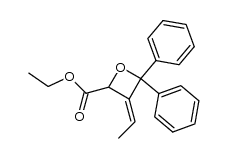 (E)-ethyl 3-ethylidene-4,4-diphenyloxetane-2-carboxylate Structure