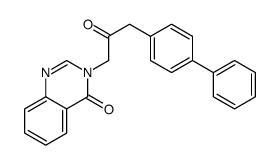 3-[2-oxo-3-(4-phenylphenyl)propyl]quinazolin-4-one结构式