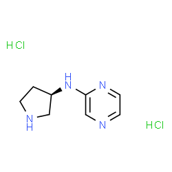 (R)-N-(Pyrrolidin-3-yl)pyrazin-2-amine dihydrochloride structure