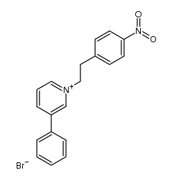 1-(4-nitrophenethyl)-3-phenylpyridin-1-ium bromide Structure