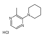 2-methyl-3-(1-piperidyl)pyrazine hydrochloride structure