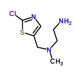 N-[(2-Chloro-1,3-thiazol-5-yl)methyl]-N-methyl-1,2-ethanediamine Structure