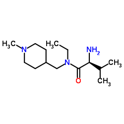 N-Ethyl-N-[(1-methyl-4-piperidinyl)methyl]-L-valinamide Structure