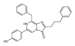 8-benzyl-6-hydroxyphenyl-2-(3-phenylpropyl)imidazo<1,2-a>pyrazin-3-one Structure