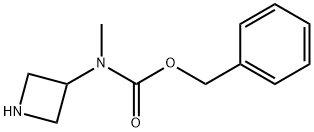 Carbamic acid, N-3-azetidinyl-N-methyl-, phenylmethyl ester Structure