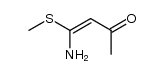 3-Buten-2-one, 4-amino-4-(methylthio)-, (E)- (9CI) structure