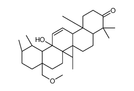 (4aR,6aR,6aS,6bS,8aS,11R,12S,12aR,14aR,14bS)-6a-hydroxy-8a-(methoxymethyl)-4,4,6a,6b,11,12,14b-heptamethyl-2,4a,5,6,7,8,9,10,11,12,12a,14a-dodecahydro-1H-picen-3-one结构式