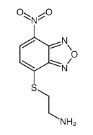 2-[(7-Nitro-2,1,3-benzoxadiazol-4-yl)thio]ethanamine结构式