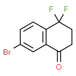 7-溴-4,4-二氟-3,4-二氢萘-1(2H)-酮结构式