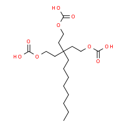 octylmethane-tri-(2-oxabutanoic acid)结构式