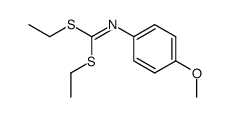 diethyl (4-methoxyphenyl)carbonimidodithioate Structure