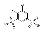 5-Chlor-4-methyl-benzol-1,3-disulfonsaeure-diamid Structure