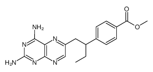 methyl 4-<1-<(2,4-diamino-6-pteridinyl)methyl>propyl>benzoate结构式