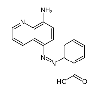 2-[(8-aminoquinolin-5-yl)diazenyl]benzoic acid结构式