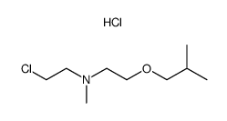 N-[2-(2,2-dimethylethoxy)ethyl]-N-(2-chloroethyl)-N-methylamine hydrochloride结构式