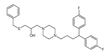 1-benzylsulfanyl-3-[4-[4,4-bis(4-fluorophenyl)butyl]piperazin-1-yl]propan-2-ol Structure