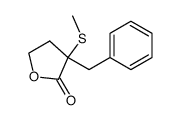 3-benzyl-3-(methanesulfanyl)tetrahydrofuran-2-one Structure