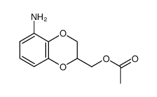 (5-amino-2,3-dihydrobenzo[b][1,4]dioxin-2-yl)methyl acetate结构式