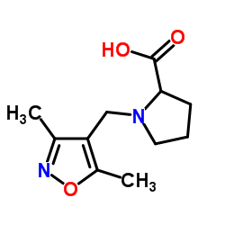 1-[(3,5-Dimethyl-1,2-oxazol-4-yl)methyl]proline结构式