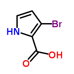 3-Bromo-1H-pyrrole-2-carboxylic acid structure
