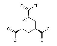 (1S,3S,5S)-cyclohexane-1,3,5-tricarbonyl trichloride结构式