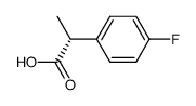 (2R)-2-(4-fluorophenyl)propanoic acid structure