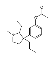 [3-(2-ethyl-1-methyl-3-propylpyrrolidin-3-yl)phenyl] acetate Structure