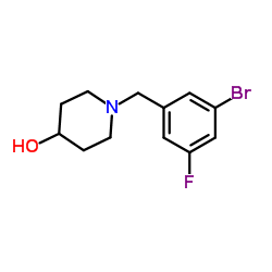 1-(3-Bromo-5-fluorobenzyl)-4-piperidinol picture