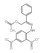 Ethanone,2-(acetyloxy)-1-phenyl-, (2,4-dinitrophenyl)hydrazone (9CI)结构式