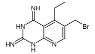 6-(bromomethyl)-5-ethylpyrido[2,3-d]pyrimidine-2,4-diamine结构式