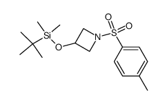 1-(p-Toluenesulfonyl)-3-(tert-butyldimethylsiloxy)azetidine结构式