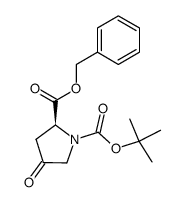 (S)-2-benzyl 1-tert-butyl 4-oxopyrrolidine-1,2-dicarboxylate Structure