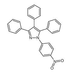 1-(4-nitrophenyl)-3,4,5-triphenylpyrazole结构式