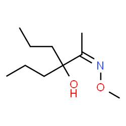4-(N-methoxy-C-methyl-carbonimidoyl)heptan-4-ol structure
