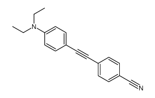 4-[2-[4-(diethylamino)phenyl]ethynyl]benzonitrile结构式